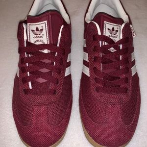 ADIDAS SAMBA HEMP BURGUNDY TREFOIL 7.5 MEN
